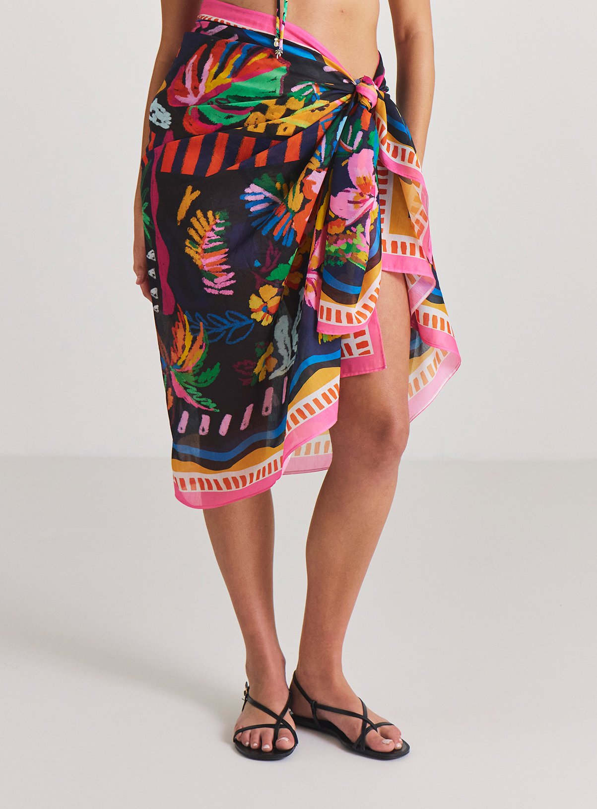 SIMPLY BE Printed Sarong M - Image 1 thumbnail